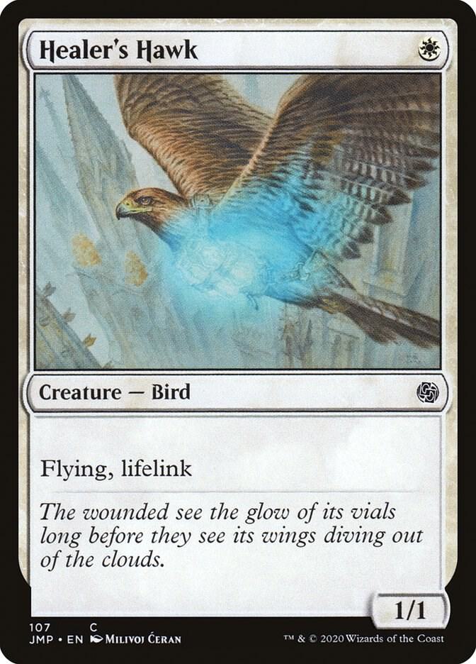 Healer's Hawk 107 card from Jumpstart