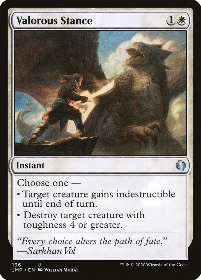Valorous Stance 136 card from Jumpstart