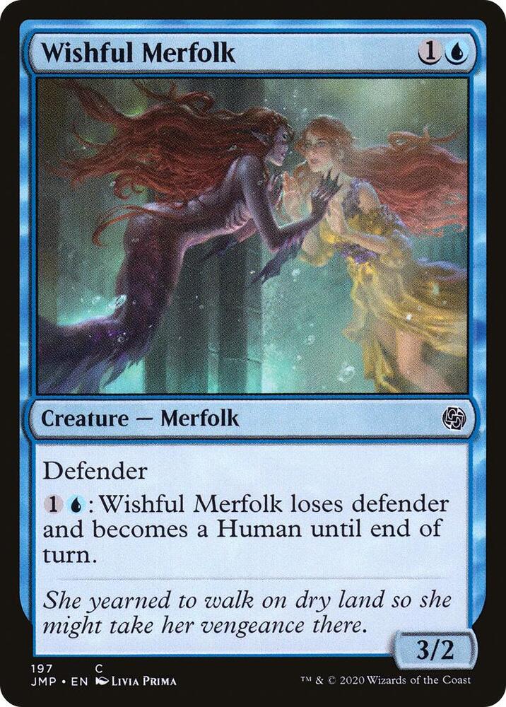 Wishful Merfolk 197 card from Jumpstart