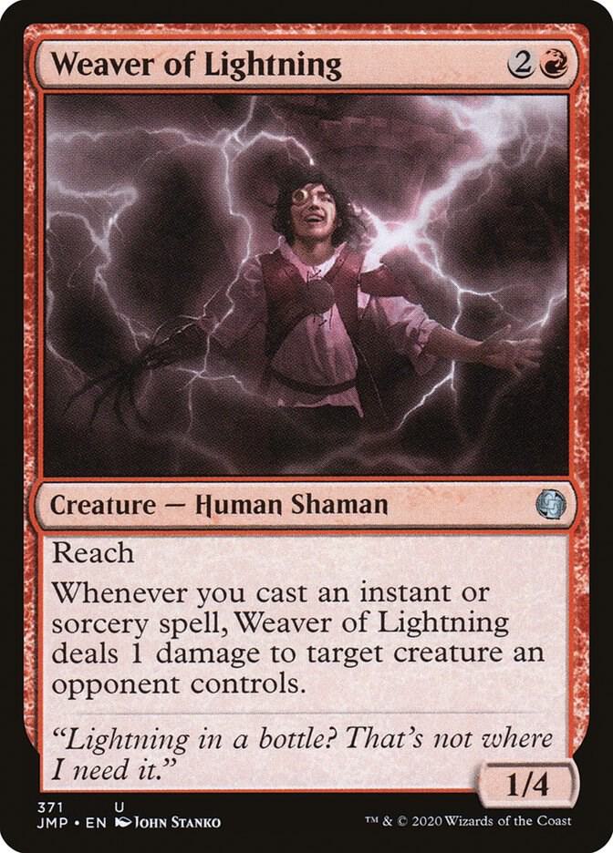 Weaver of Lightning 371 card from Jumpstart