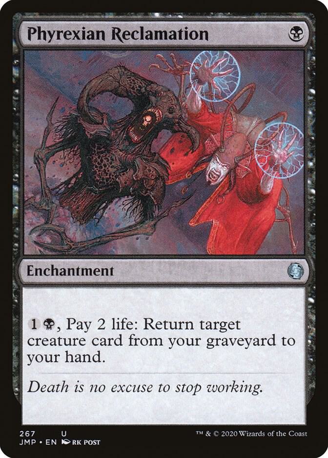 Phyrexian Reclamation 267 card from Jumpstart