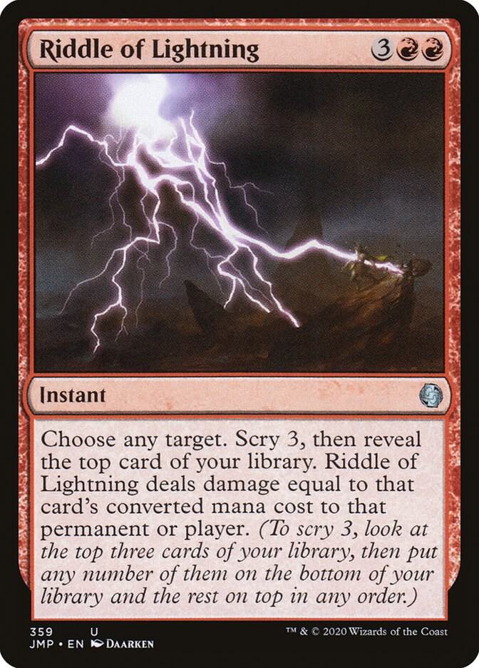 Riddle of Lightning 359 card from Jumpstart