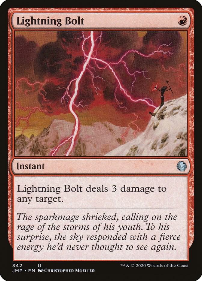 Lightning Bolt 342 card from Jumpstart