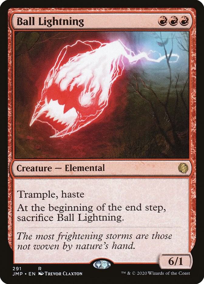 Ball Lightning 291 card from Jumpstart