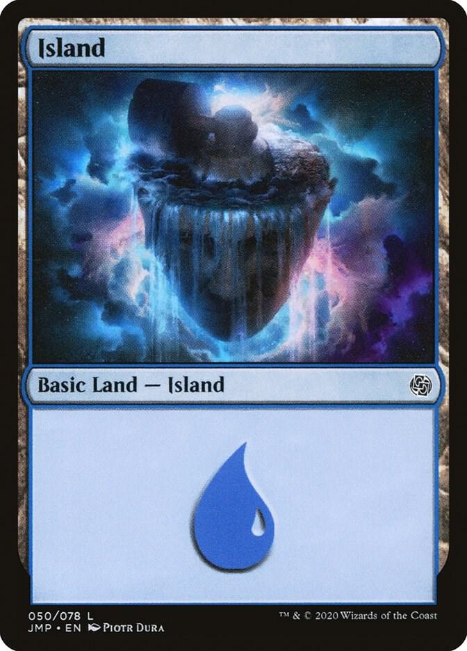 Island 50 card from Jumpstart