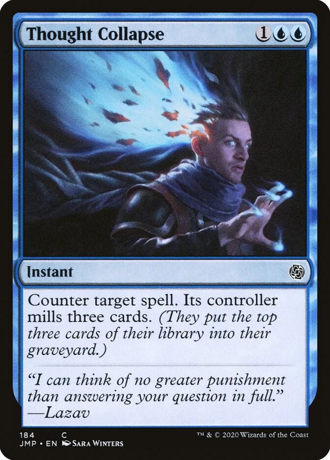 Thought Collapse 184 card from Jumpstart