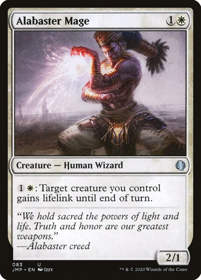 Alabaster Mage 83 card from Jumpstart