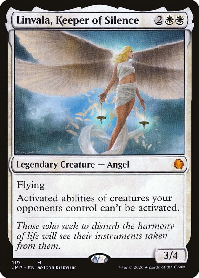 Linvala, Keeper of Silence 119 card from Jumpstart