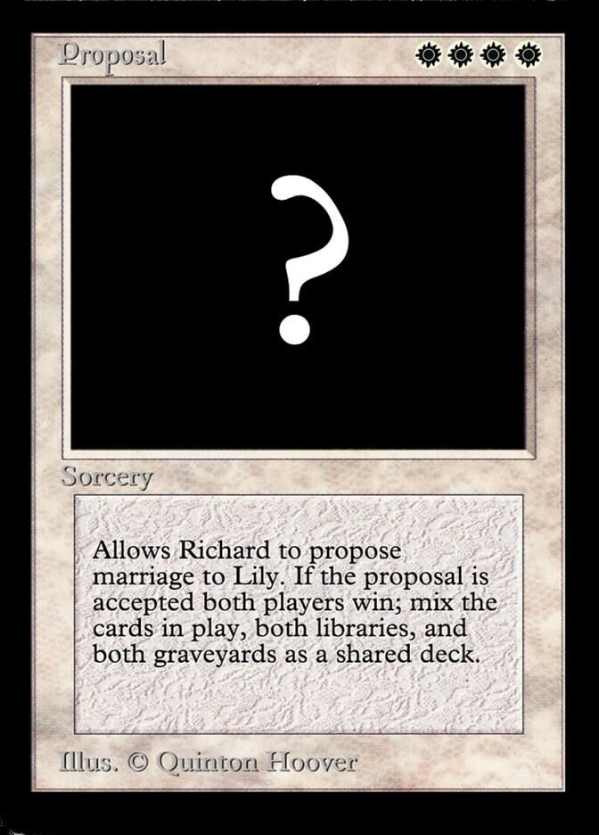 Proposal card from Special Occasion