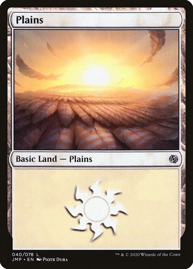 Plains 40 card from Jumpstart