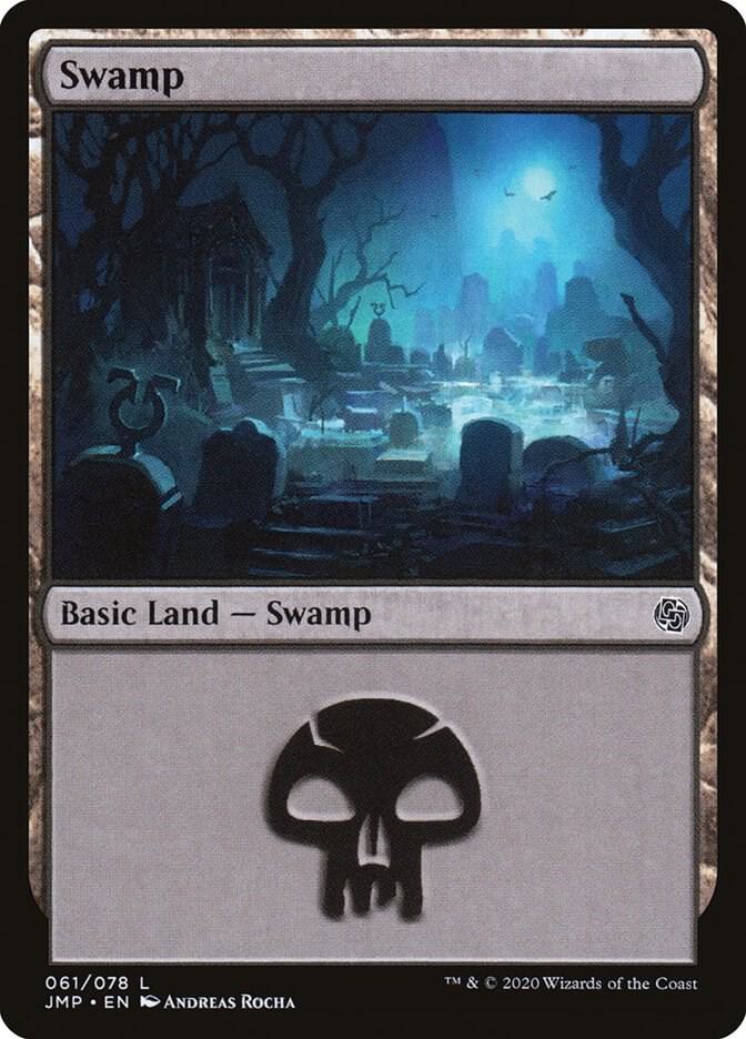 Swamp 61 card from Jumpstart