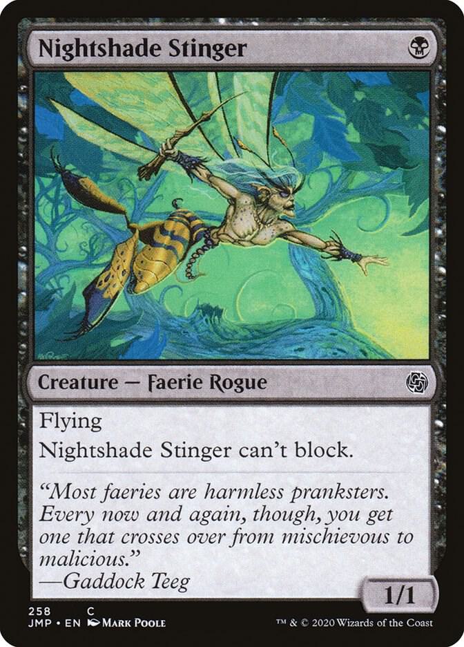 Nightshade Stinger 258 card from Jumpstart