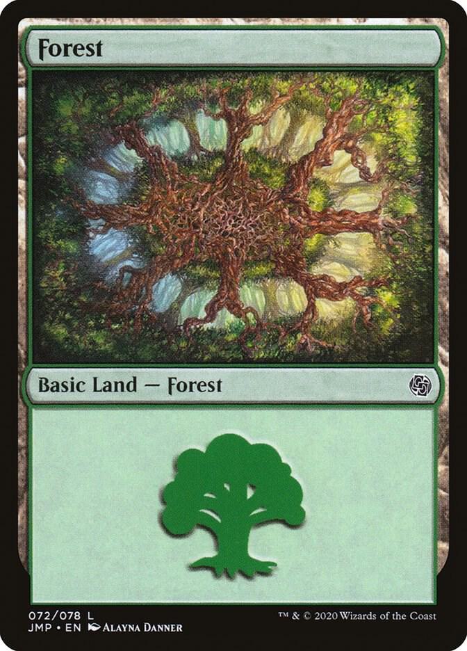 Forest 72 card from Jumpstart