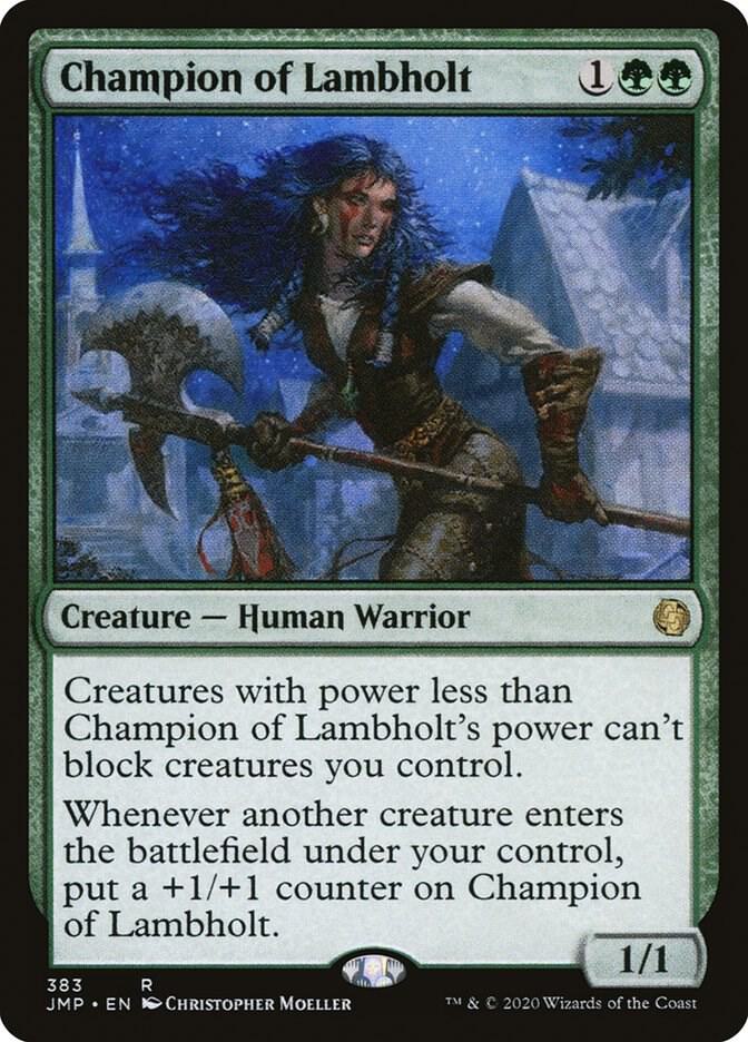 Champion of Lambholt 383 card from Jumpstart