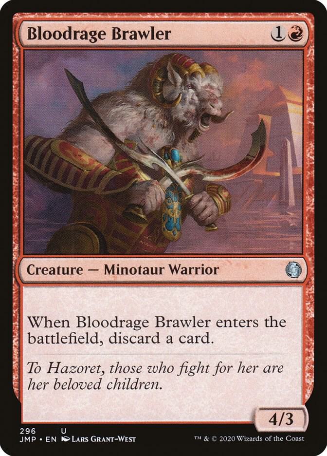 Bloodrage Brawler 296 card from Jumpstart