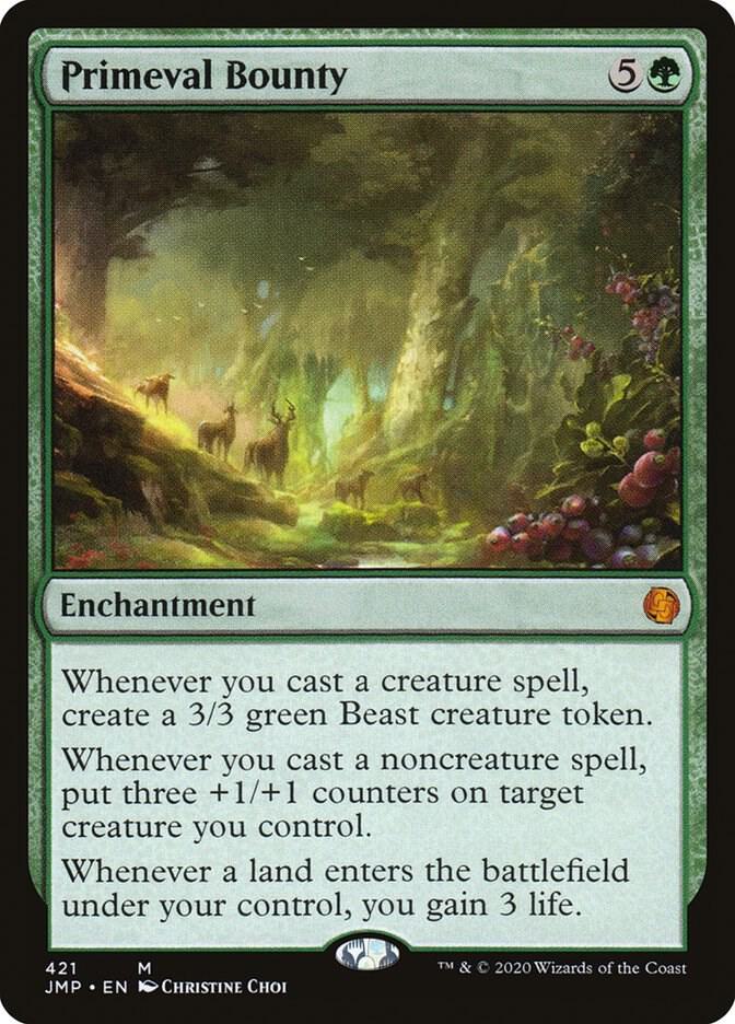 Primeval Bounty 421 card from Jumpstart