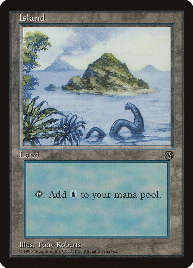Island (1996) card from Arena Promos