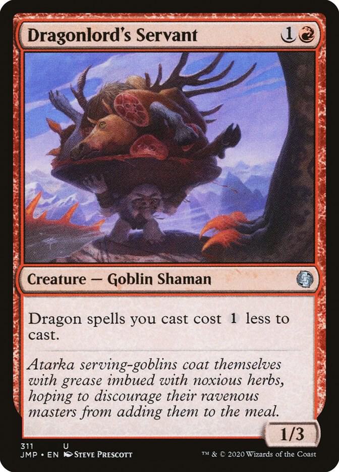 Dragonlord's Servant 311 card from Jumpstart