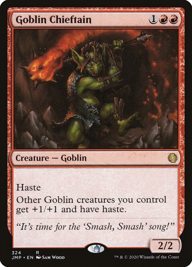 Goblin Chieftain 324 card from Jumpstart