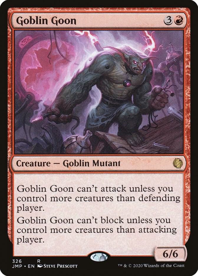 Goblin Goon 326 card from Jumpstart