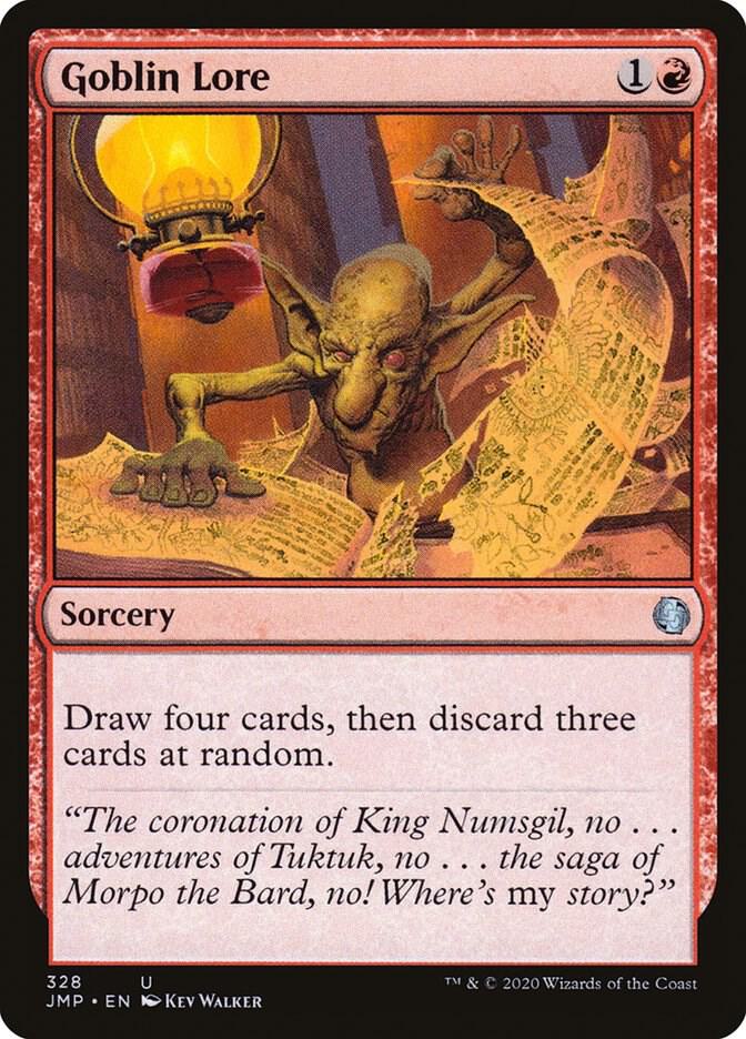 Goblin Lore 328 card from Jumpstart