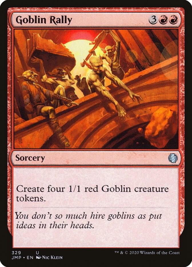 Goblin Rally 329 card from Jumpstart