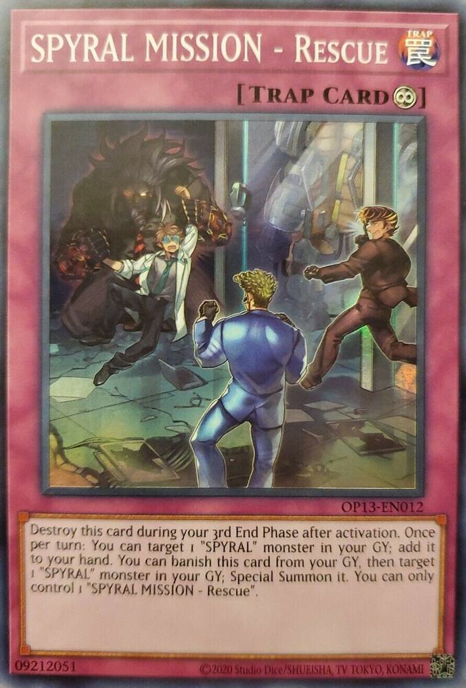 SPYRAL MISSION - Rescue OP13-EN012 card from OTS Tournament Pack 13