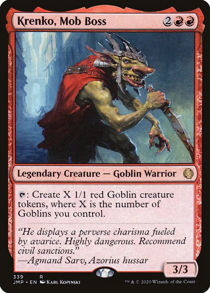Krenko, Mob Boss 339 card from Jumpstart
