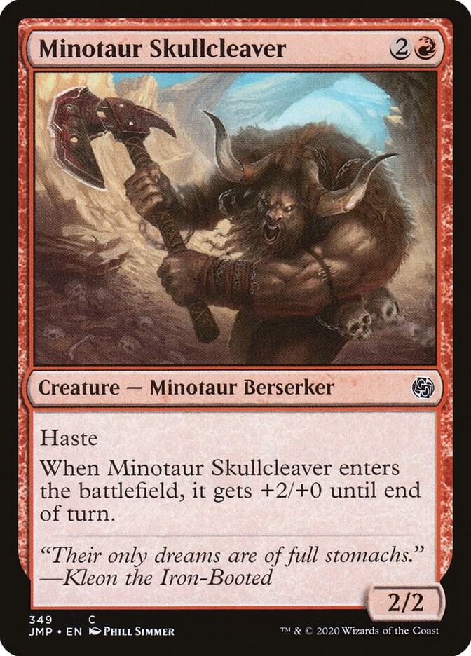 Minotaur Skullcleaver 349 card from Jumpstart