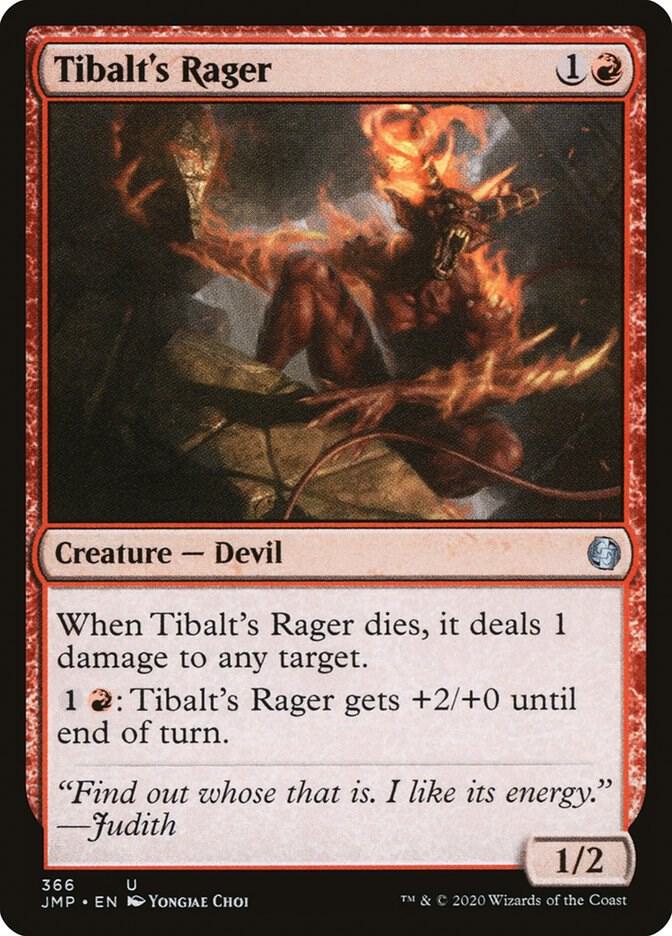 Tibalt's Rager 366 card from Jumpstart