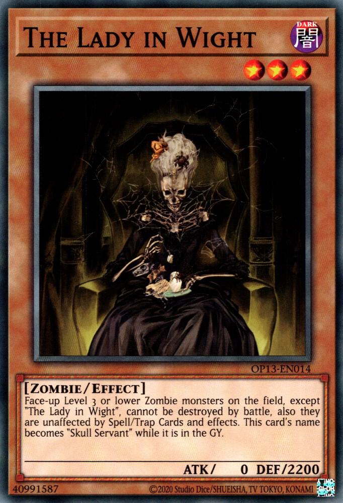 The Lady in Wight OP13-EN014 card from OTS Tournament Pack 13