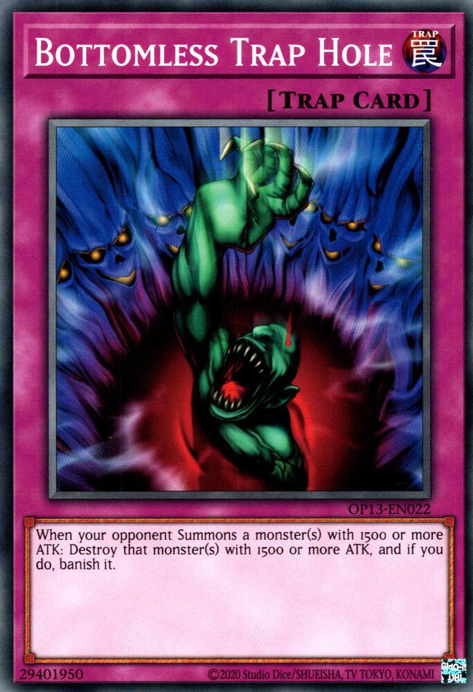 Bottomless Trap Hole OP13-EN022 card from OTS Tournament Pack 13
