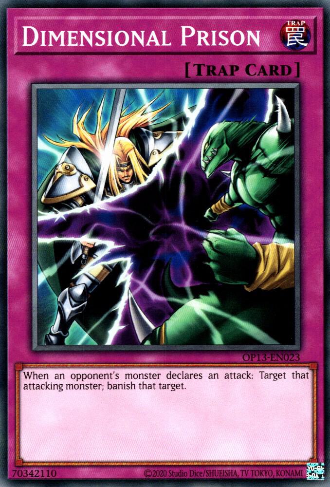 Dimensional Prison OP13-EN023 card from OTS Tournament Pack 13