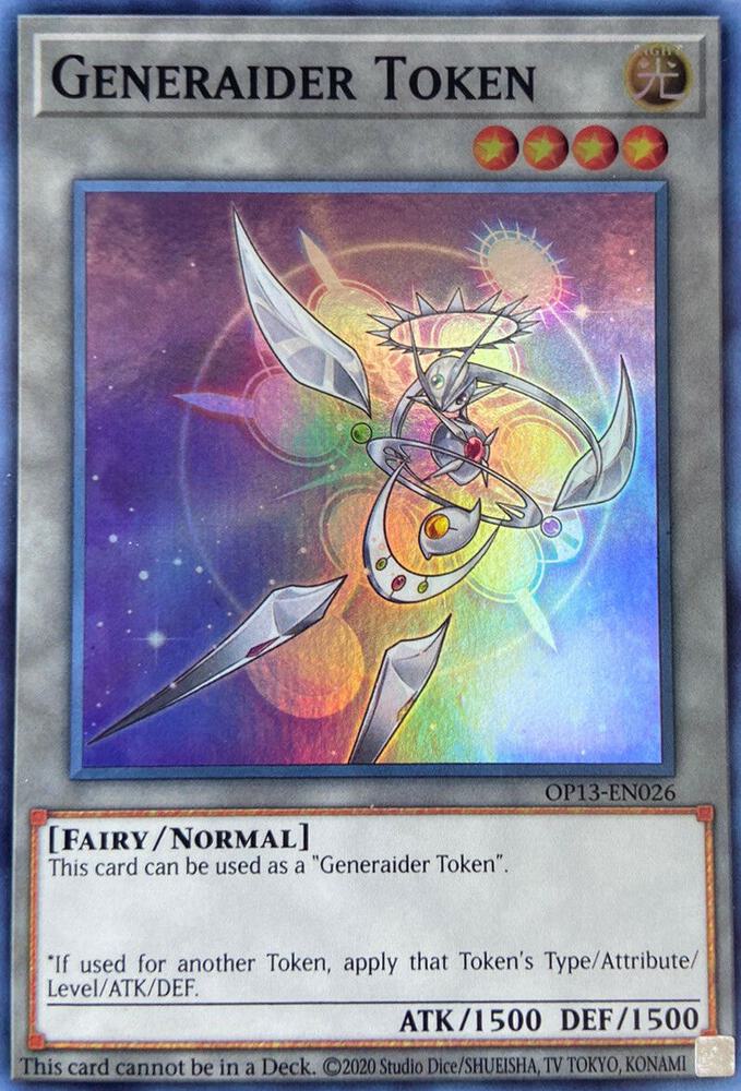 Token: Generaider OP13-EN026 card from OTS Tournament Pack 13