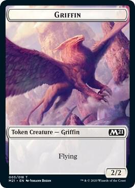 Griffin Token 3 card from Core Set 2021