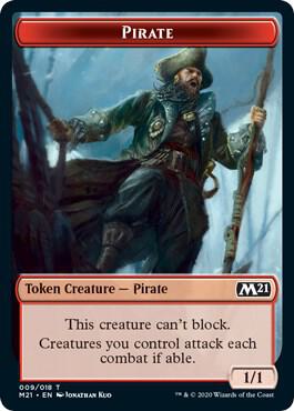 Pirate Token 9 card from Core Set 2021