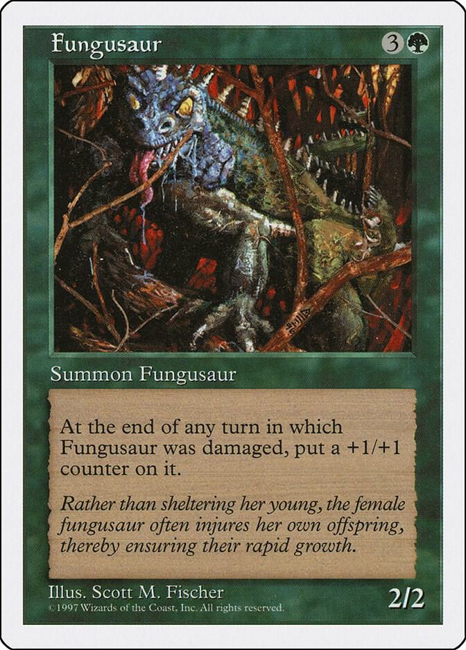 Fungusaur card from Fifth Edition