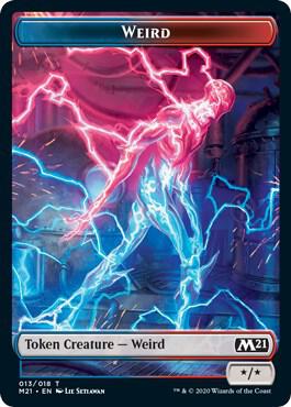 Weird Token 13 card from Core Set 2021
