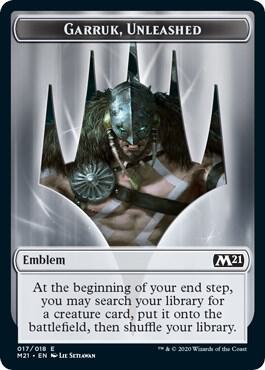 Emblem - Garruk, Unleashed 17 card from Core Set 2021
