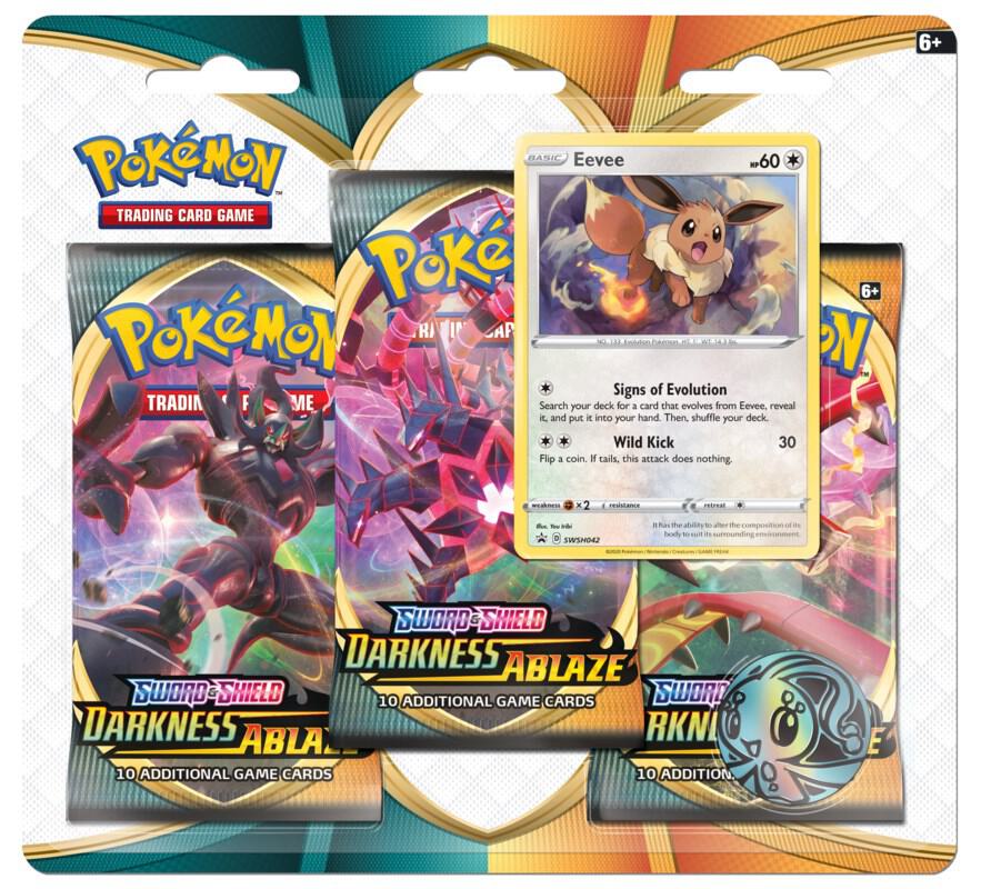 Darkness Ablaze 3 Pack Blister [Eevee] card from SWSH03: Darkness Ablaze