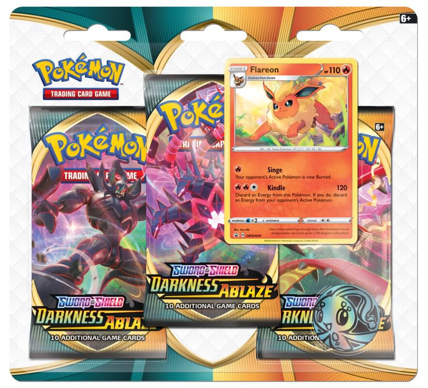 Darkness Ablaze 3 Pack Blister [Flareon] card from SWSH03: Darkness Ablaze