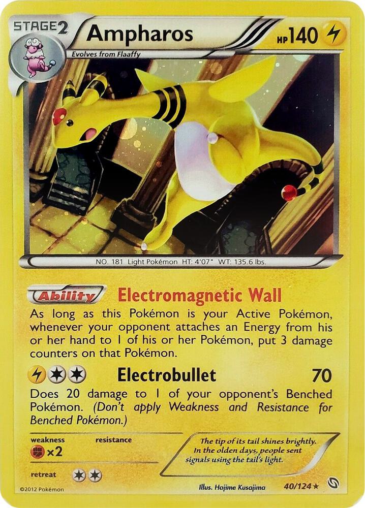 Ampharos - 40/124 (Cosmos Holo) 040/124 card from Blister Exclusives