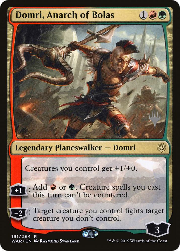 Domri, Anarch of Bolas 191 card from Promo Pack: Core Set 2021