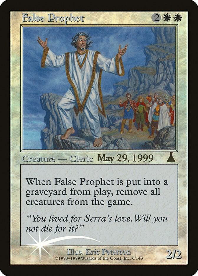 False Prophet 6 card from Prerelease Cards