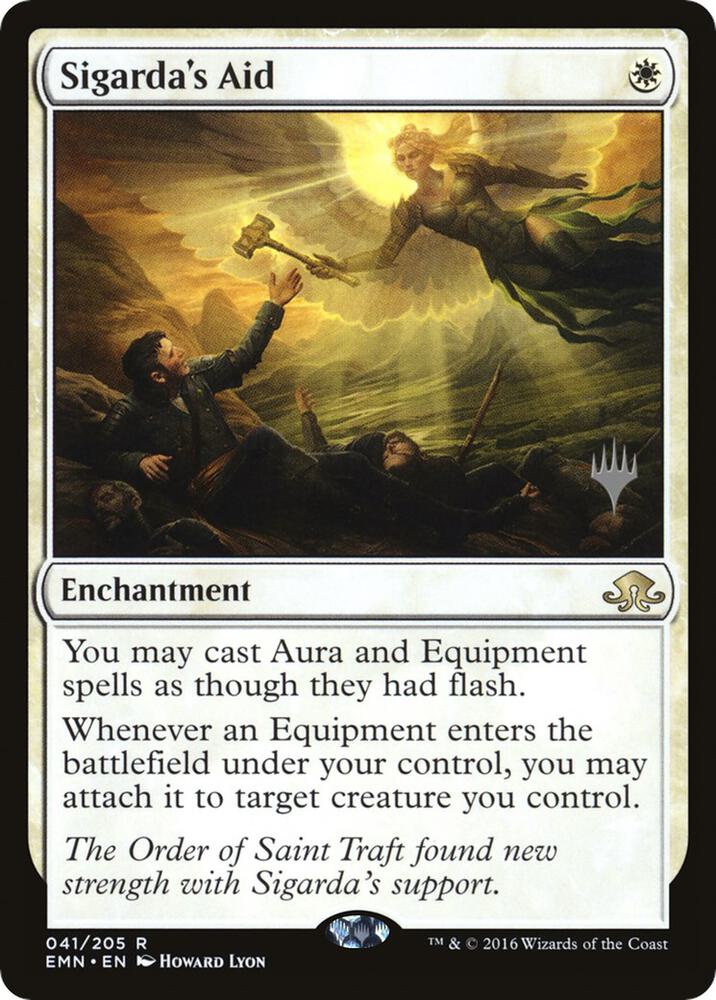 Sigarda's Aid 41 card from Promo Pack: Core Set 2021