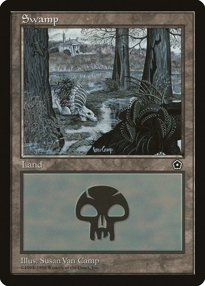 Swamp 164 card from Portal Second Age