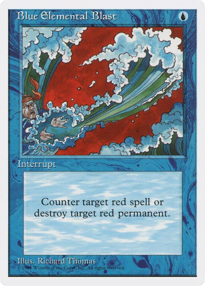 Blue Elemental Blast card from Media Promos