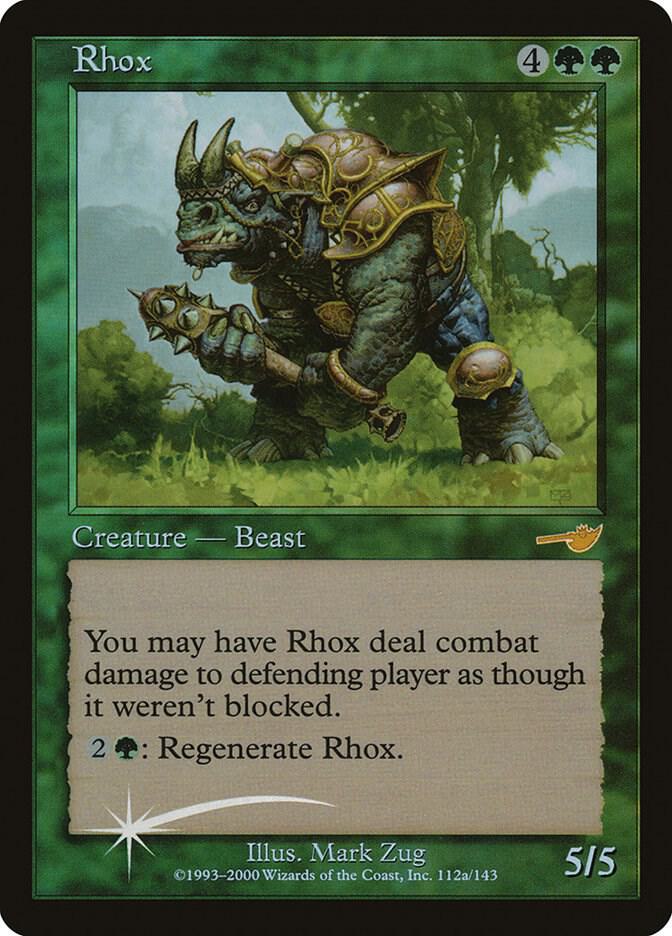 Rhox 112a card from Starter 2000