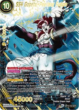 SS4 Gogeta, Peerless Fusion BT10-154 card from Rise of the Unison Warrior