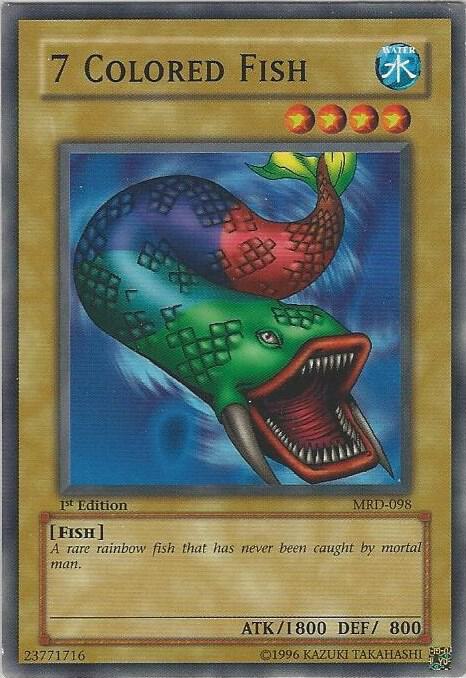 7 Colored Fish MRD-098 card from Metal Raiders